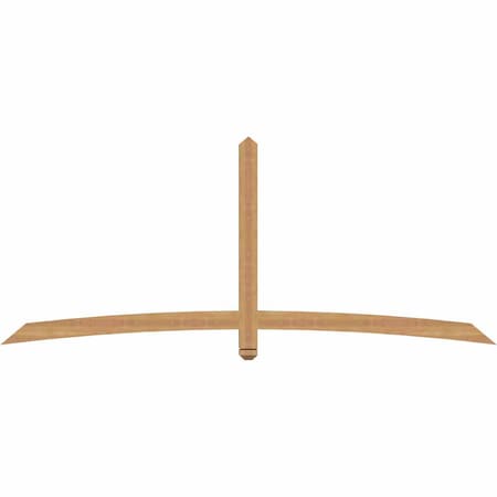 Ekena Millwork Bellingham Timber Gable Bracket, Western Red Cedar, 96"W x 40"H x 3 1/2"D x 3 1/2"F, 10/12 Pitch GBW096X40X0404BEL00SWR